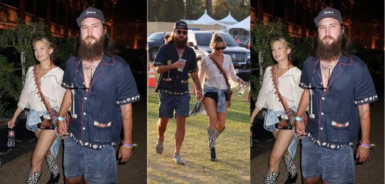 Kate Hudson & Danny Fujikawa Coachella 2025 Attire