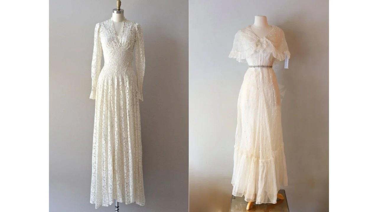 Glamorous 1930s Wedding Dress