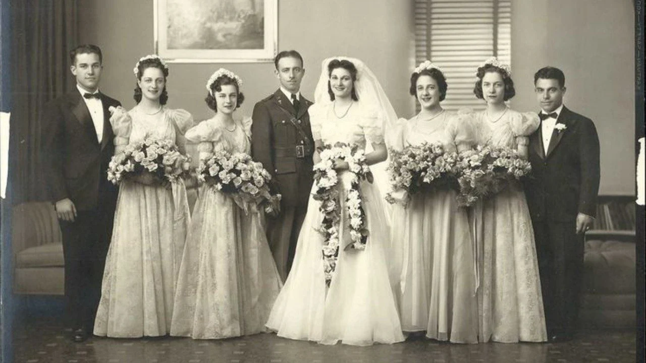 Glamorous 1930s Wedding Dress