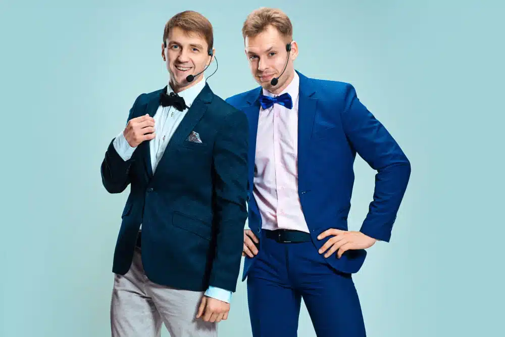 Men wearing tuxedo
