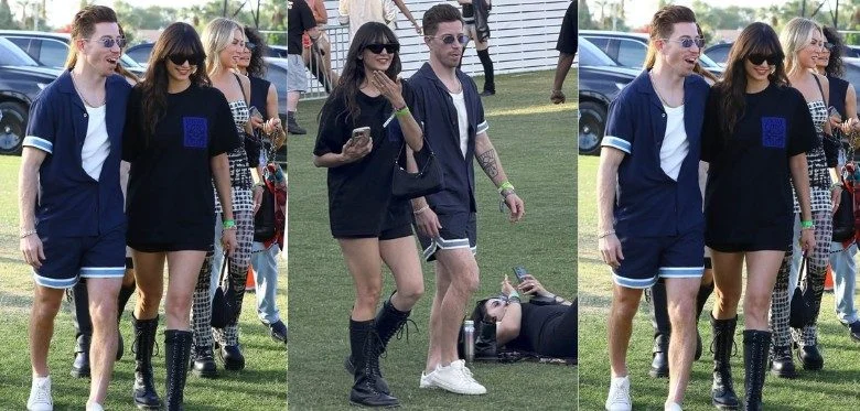 Nina Dobrev & Shaun White Coachella 2025 Attire