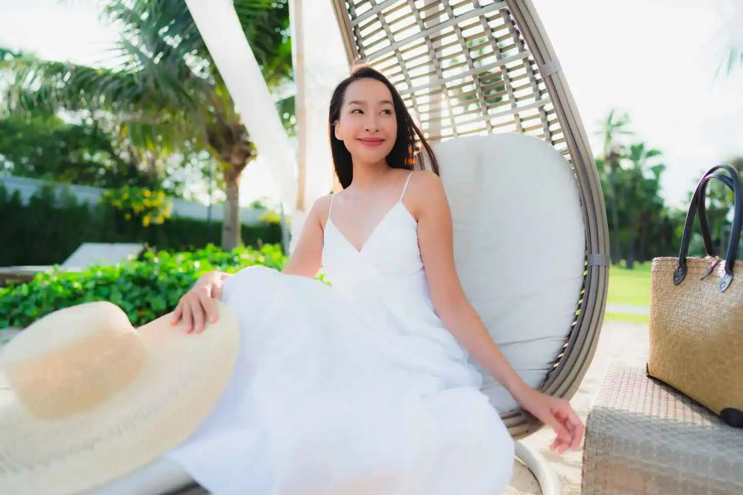 women wearing white dress