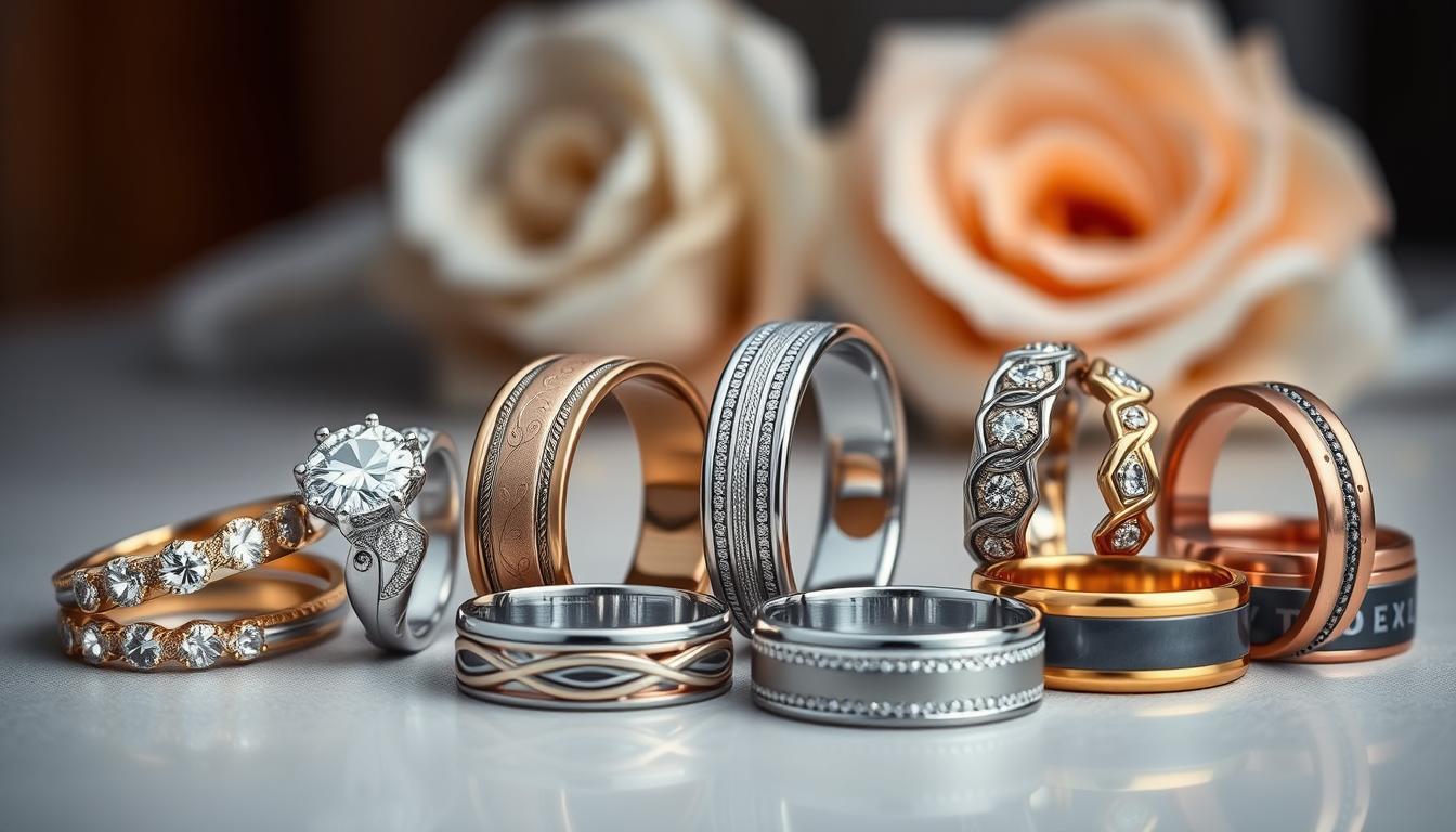 Wedding band materials and styles