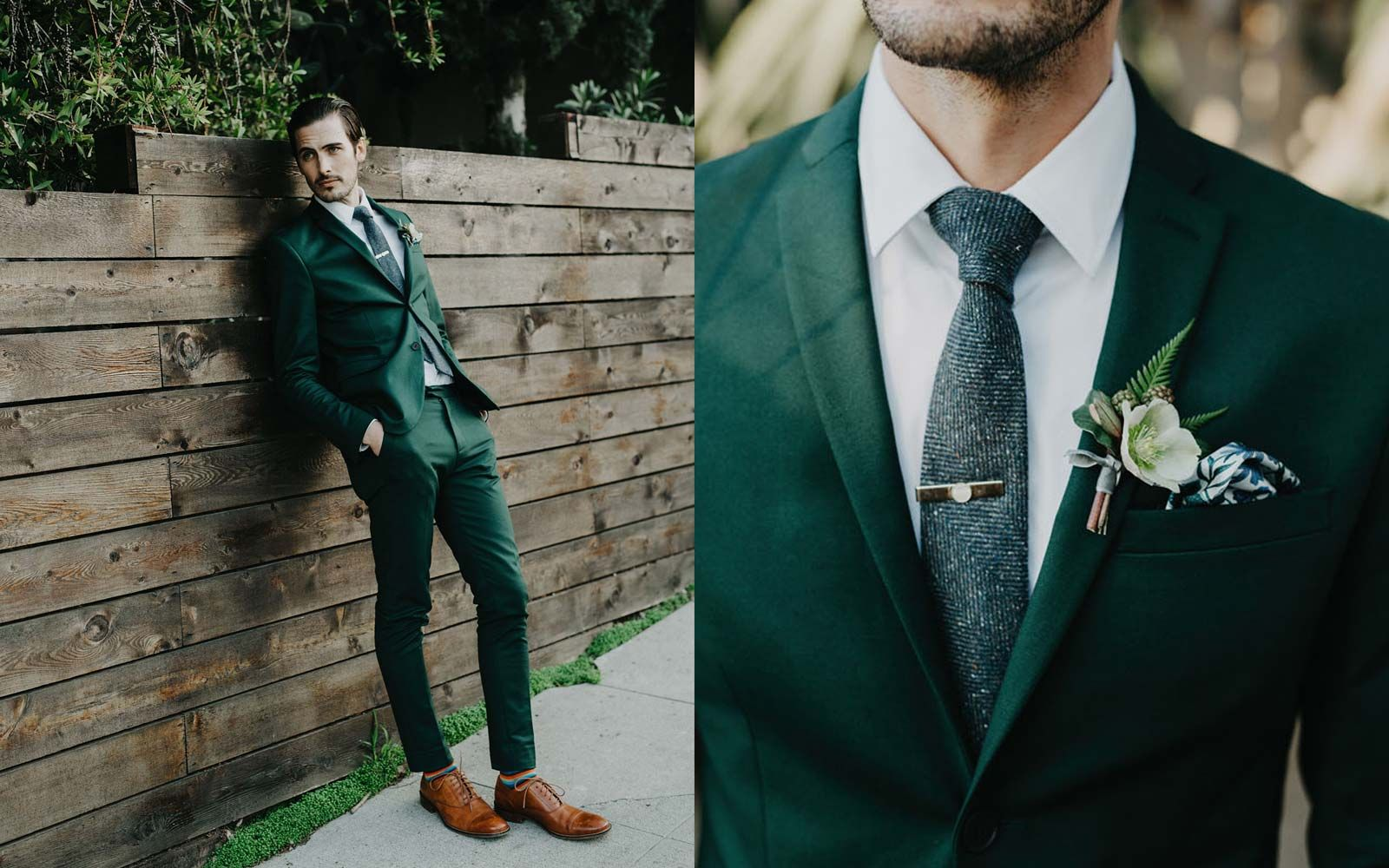 Men's Wedding Guest Attire: Earthy Tones.