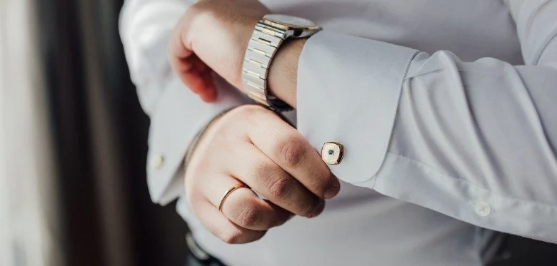 Silver Cufflinks that have Initials