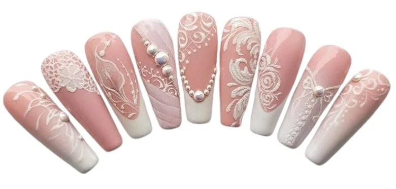 Best Nail Polish Colors for Lace Wedding Nails