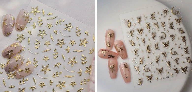 Metallic Gold & Silver Foil Stickers