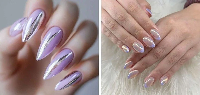 Holographic Wedding Nails: A TikTok Sensation