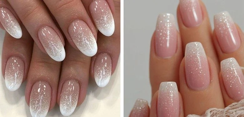 Glitter Ombre Nails for a Touch of Sparkle