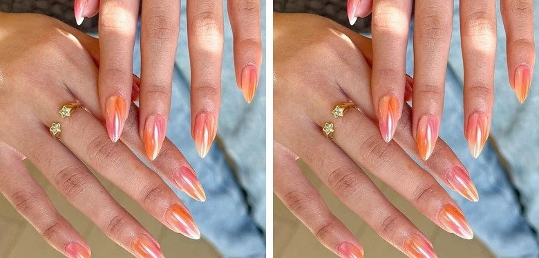 Sunset Gradient Ombre Nails