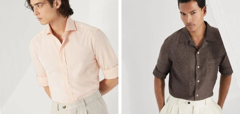 Linen-Cotton Tailored Shirt