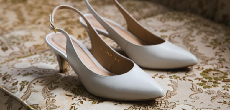 Classic slingback heels with a secure strap