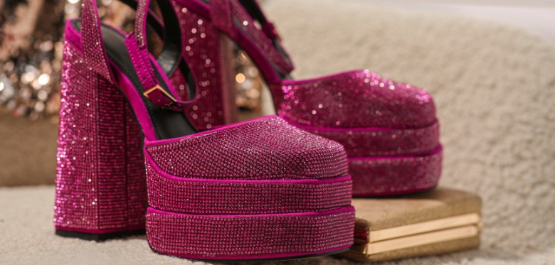 Trendy platform heels for added height