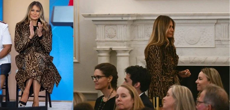 Melania Trump goes for fierce $11K leopard-printed jacket