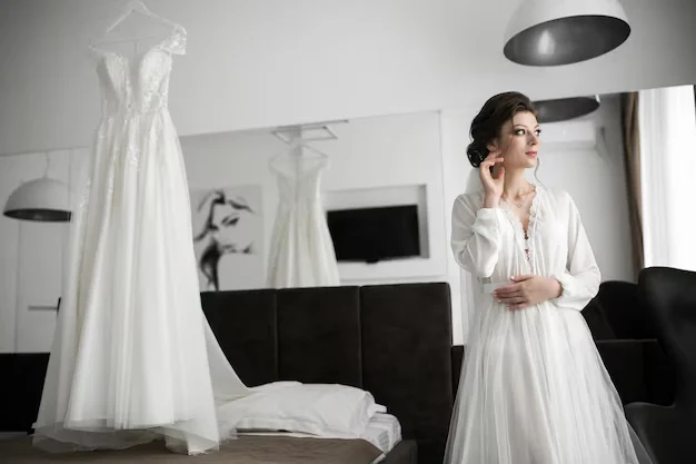 White weddiing dress