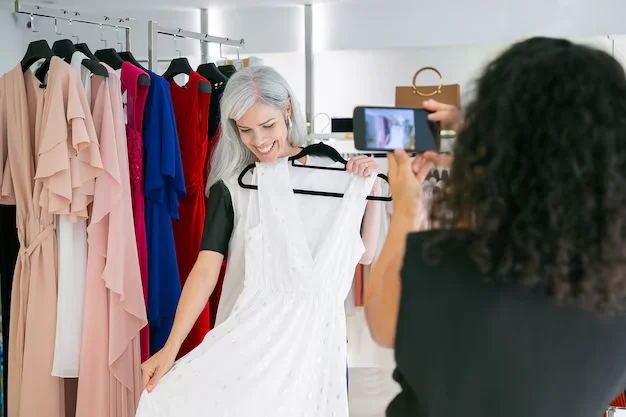 women shopping for bridal
