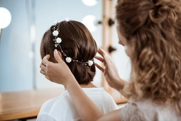 women wearing tiara